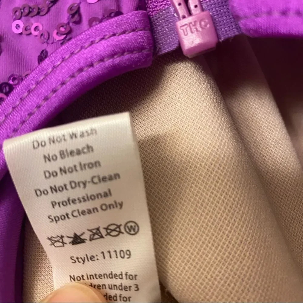 Weissman dance costume purple